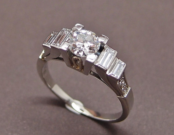 Diamant baguette bague hotsell