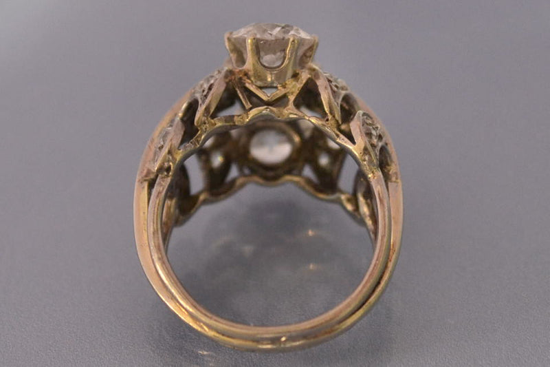 Bague art déco diamants
