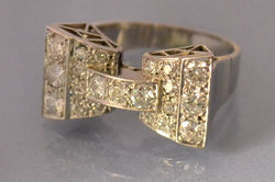 Bague art déco or et diamants