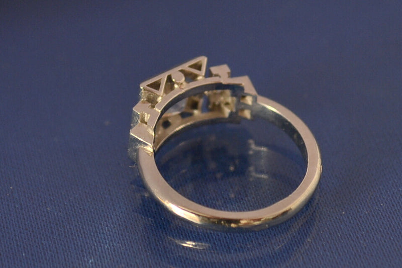 Bague Carrée Création Benoit Diamant et Or Blanc