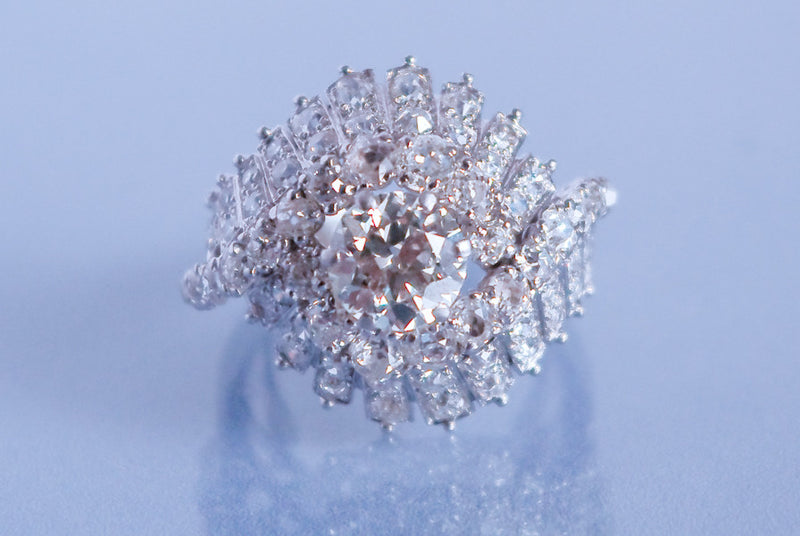 Bague Diamant et platine