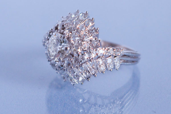 Bague Diamant et platine