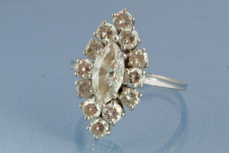Bague Diamant Navette
