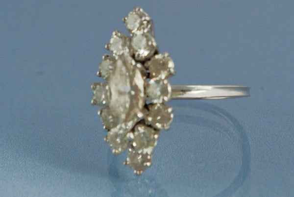 Bague Diamant Navette