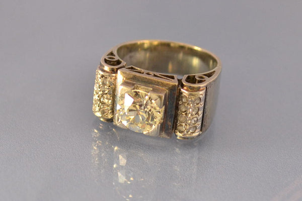 Bague diamants art déco