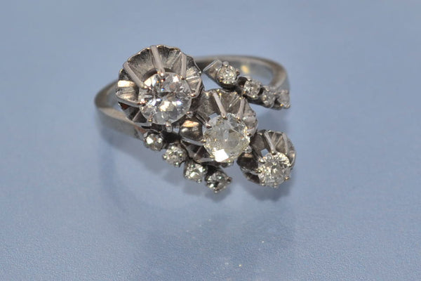 Bague diamants et 18 carats