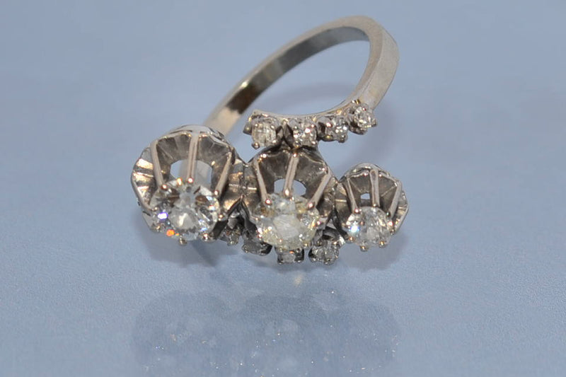 Bague diamants et 18 carats