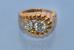 Bague diamants et or époque 1950