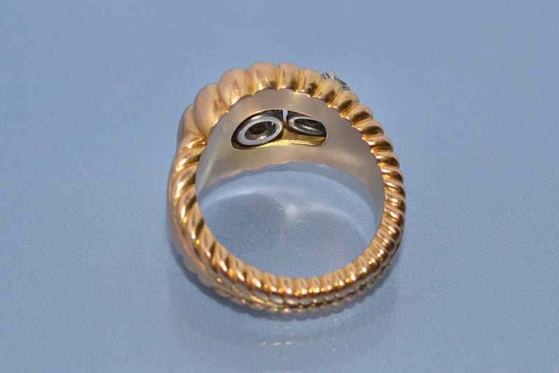 Bague diamants et or époque 1950