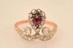 Bague Duchesse Rubis et Diamants