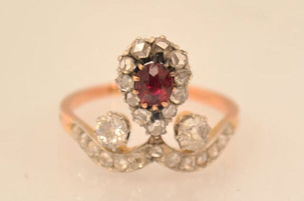 Bague Duchesse Rubis et Diamants