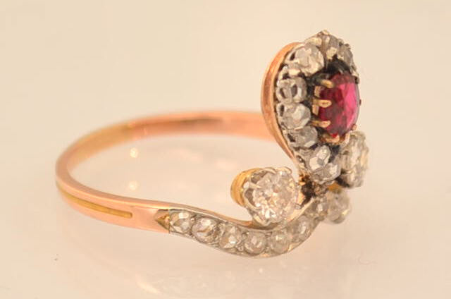 Bague Duchesse Rubis et Diamants