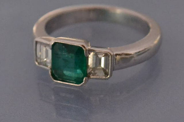 Bague emeraude Diamants