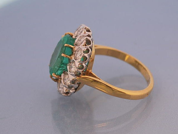 Bague Emeraude et diamants