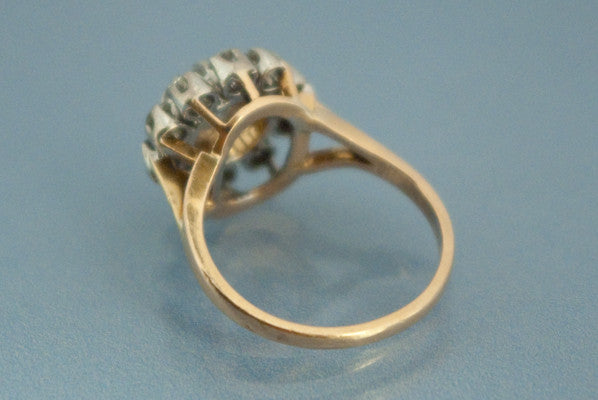 Bague Fleur et diamants