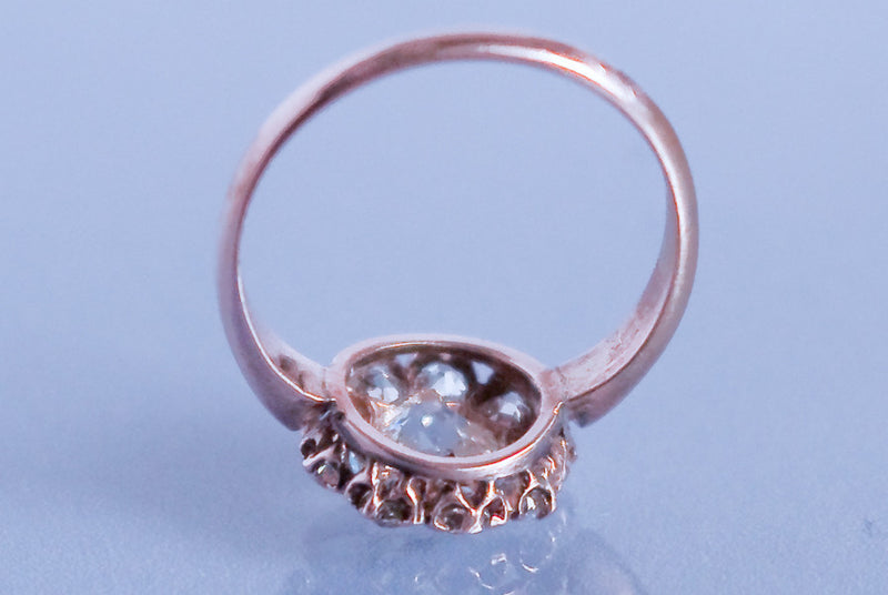 Bague Fleur et diamants