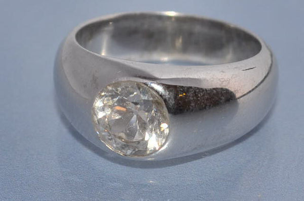 Bague jonc diamant 1,5 carat