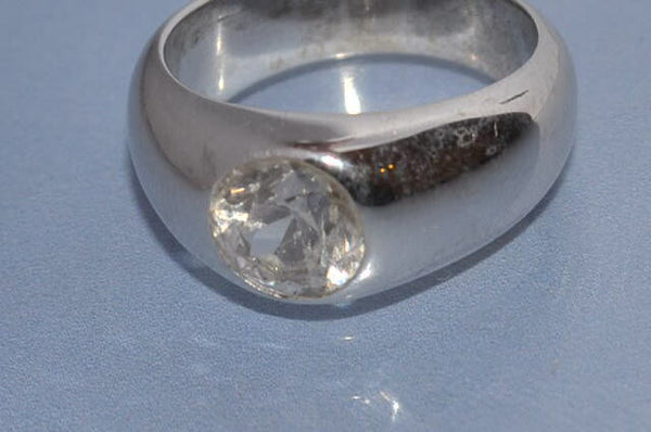Bague jonc diamant 1,5 carat