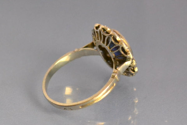 Bague margueritte saphir et diamants