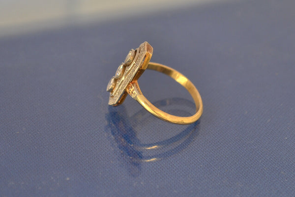 Bague Marquise Art Déco Diamants