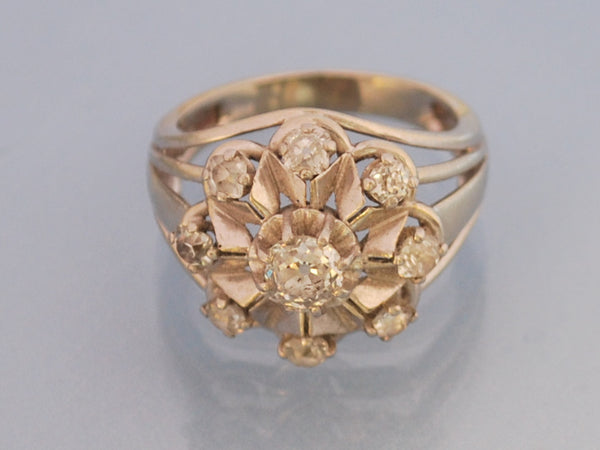 bague or blanc et diamant