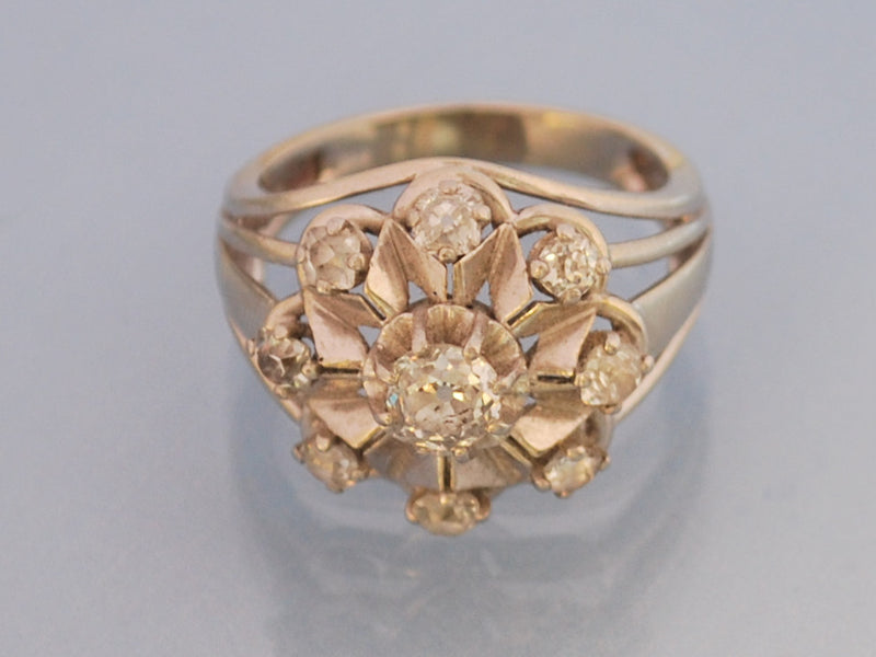 bague or blanc et diamant