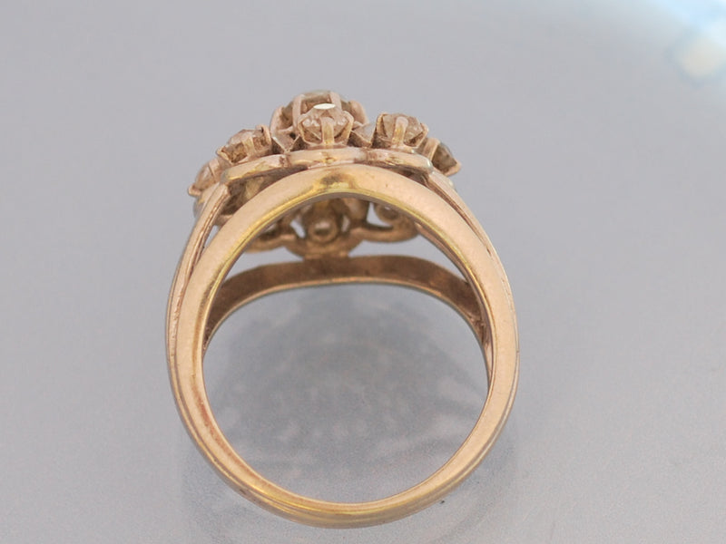bague or blanc et diamant