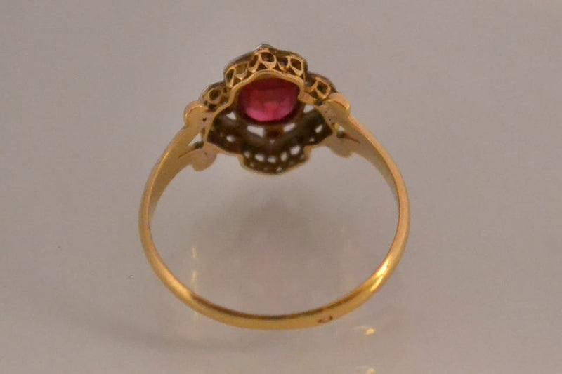 Bague Or et Verneuil