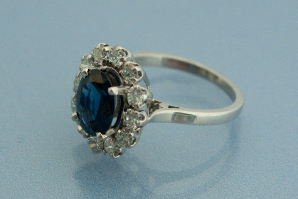 Bague Or Saphir et Diamant