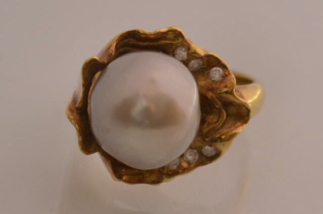 Bague Perle Baroque