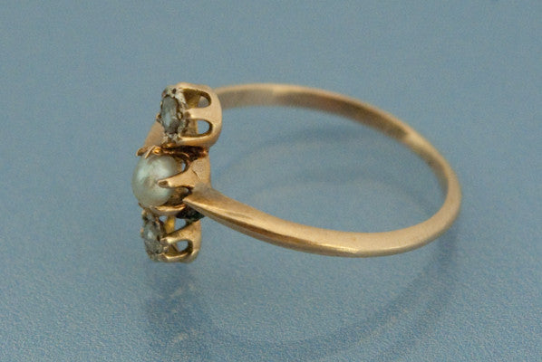 Bague Perle Fine et Diamants
