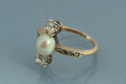 Bague Perle Fine et Diamants