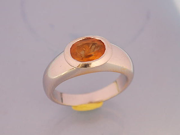 Bague poiray or blanc citrine