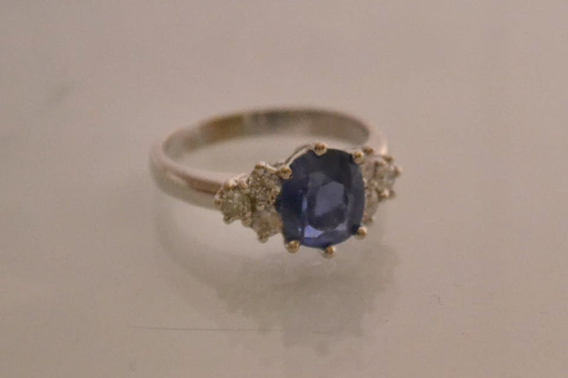 Bague Saphir Diamants