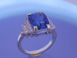 Bague Saphir diamants "Benoit joaillier"