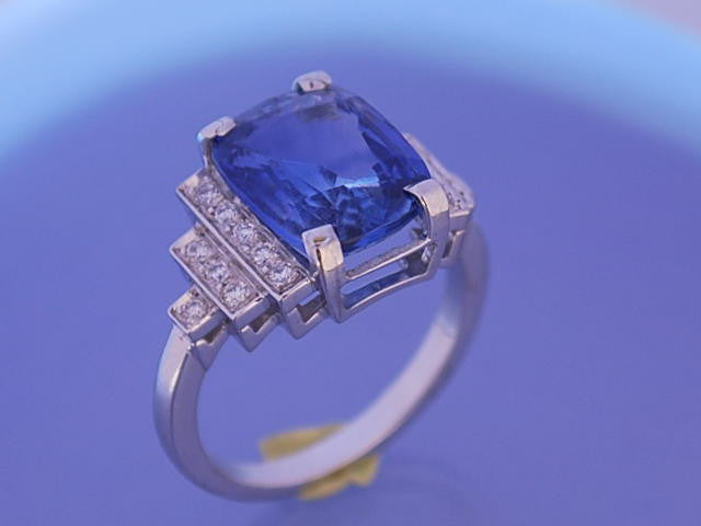 Bague Saphir diamants "Benoit joaillier"