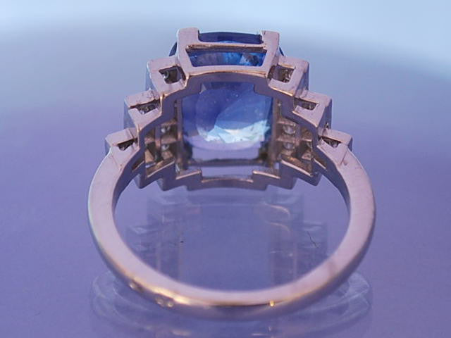 Bague Saphir diamants "Benoit joaillier"