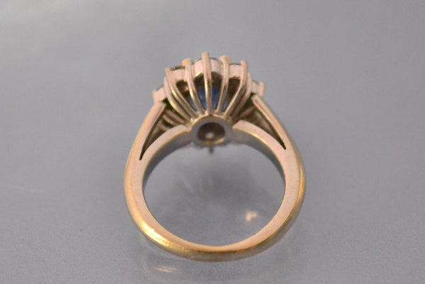 Bague saphir et diamants