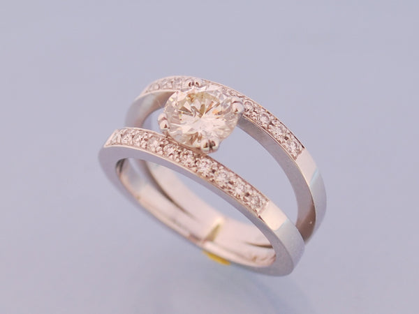 Bague solitaire diamant