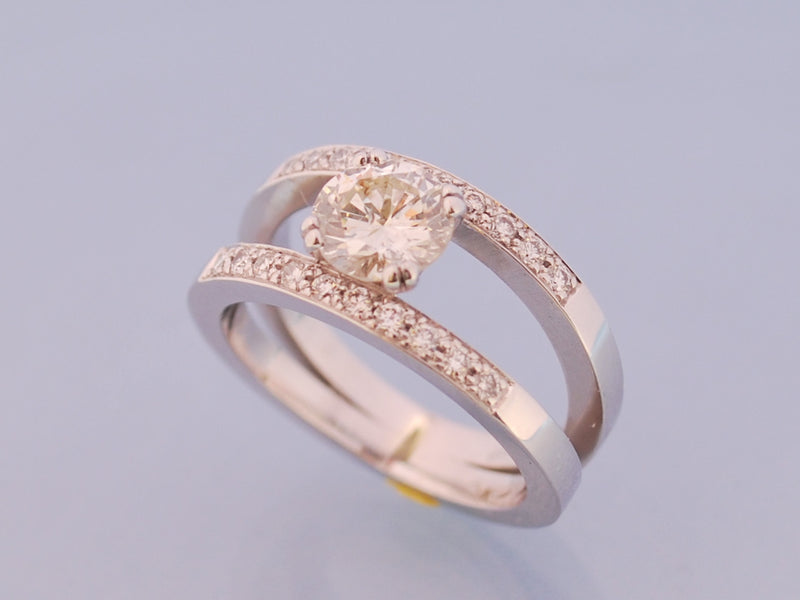 Bague solitaire diamant