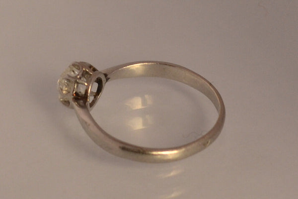 Bague Solitaire Diamant taille ancienne 0,6 carat