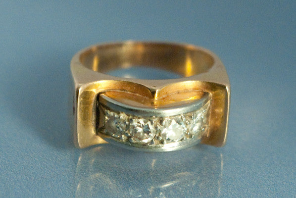 Bague Tank Diamant