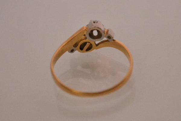 Bague Toi et Moi Perle Diamants