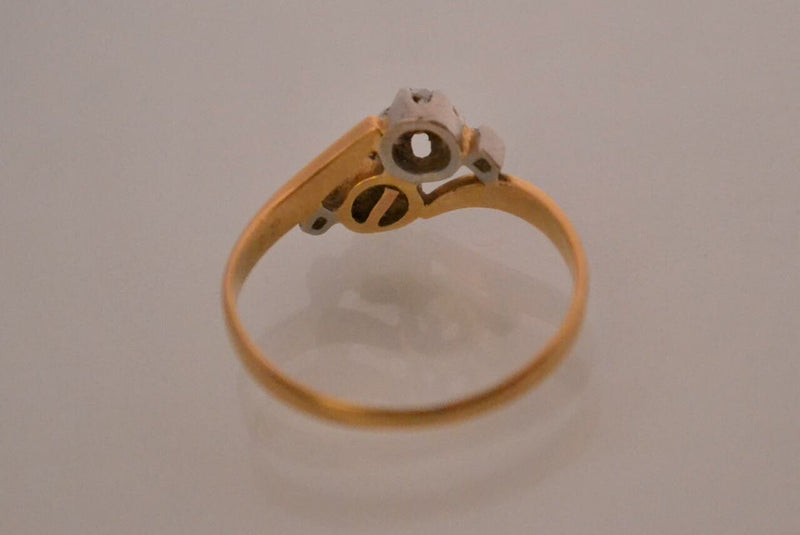 Bague Toi et Moi Perle Diamants
