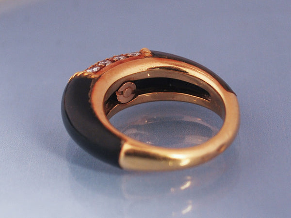 Bague Van Clee & Arpels Onyx & Diamants