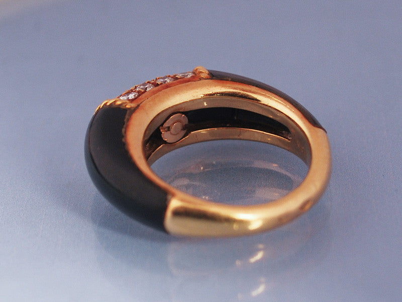 Bague Van Clee & Arpels Onyx & Diamants
