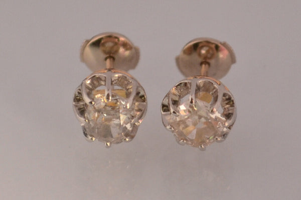 Boucle d'oreille Puce Diamants 1,5 carat