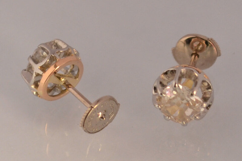 Boucle d'oreille Puce Diamants 1,5 carat