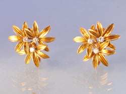 Boucles d oreille signées "BIRKS" en or jaune