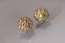 Boucles d'oreille anciennes diamants